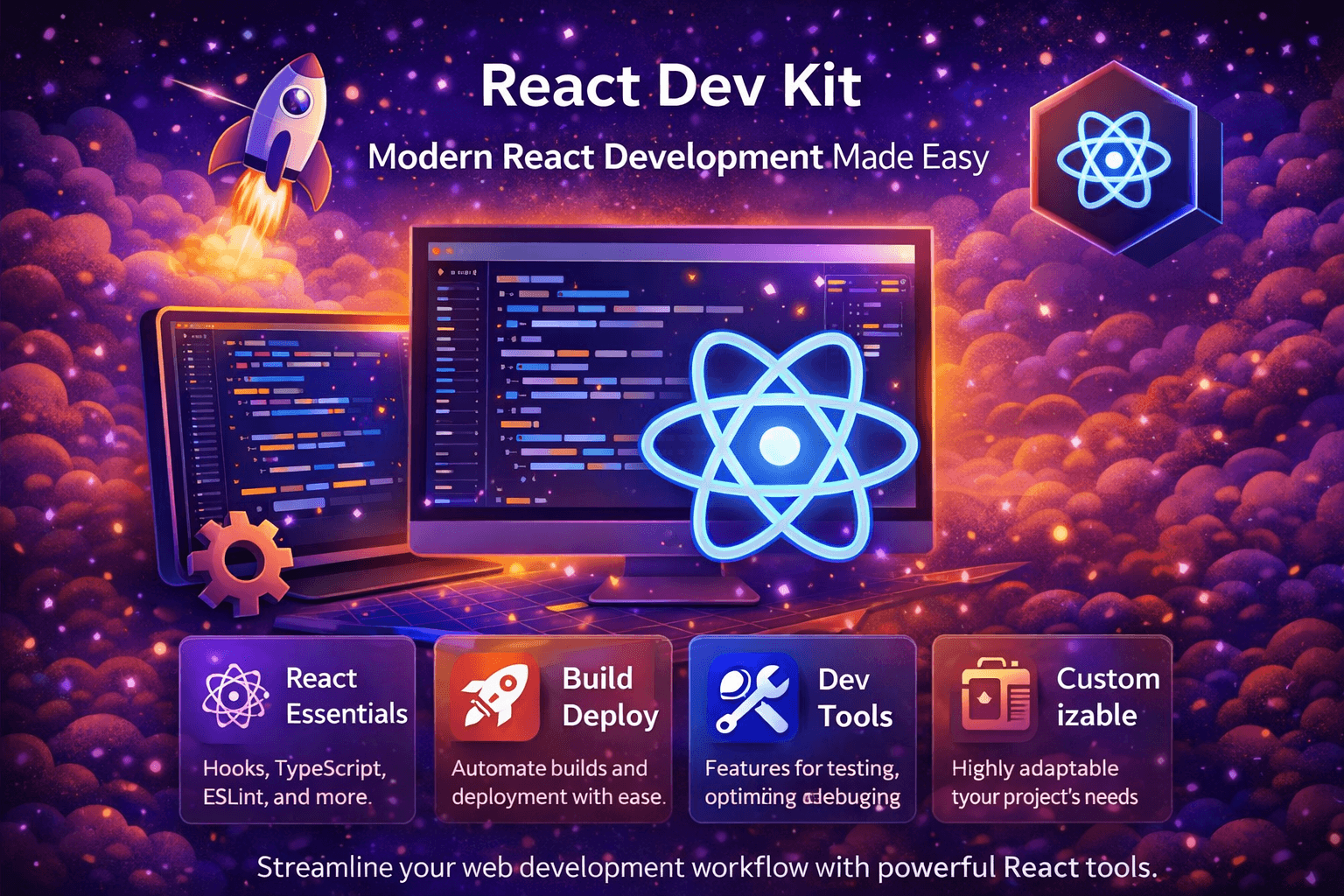 React Web Dev Kit architecture across shell, auth, forms, data grid, and query layers