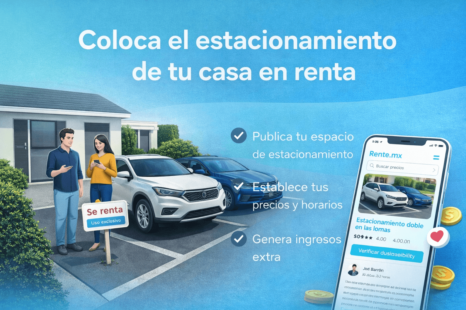 Rente merchant portal for listings and availability